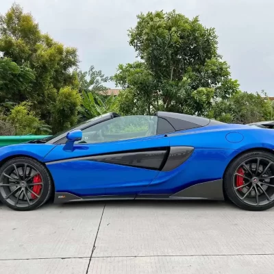Novo mclaren 540c 570s 570gt fibra de carbono amortecedor dianteiro asa traseira saia lateral amortecedor traseiro escape 600lt atualização fibra de carbono seco