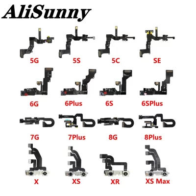 AliSunny 1pcs Front Camera Flex Cable for iPhone 7 8 Plus 5S X XR XS Max Light Sensor Proximity Ribbon Replacement Parts