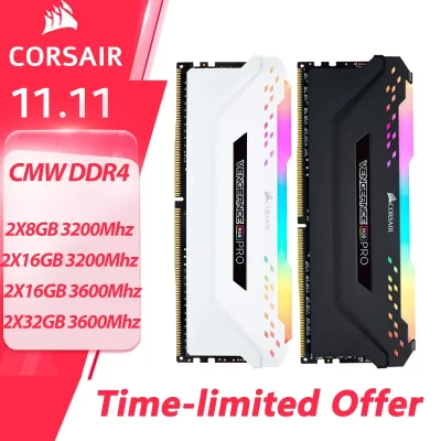 Original CORSAIR VENEGANCE RGB PRO 8GB 16GB 3200MHz 3600MHz ntel AMD Desktop Computer Memory