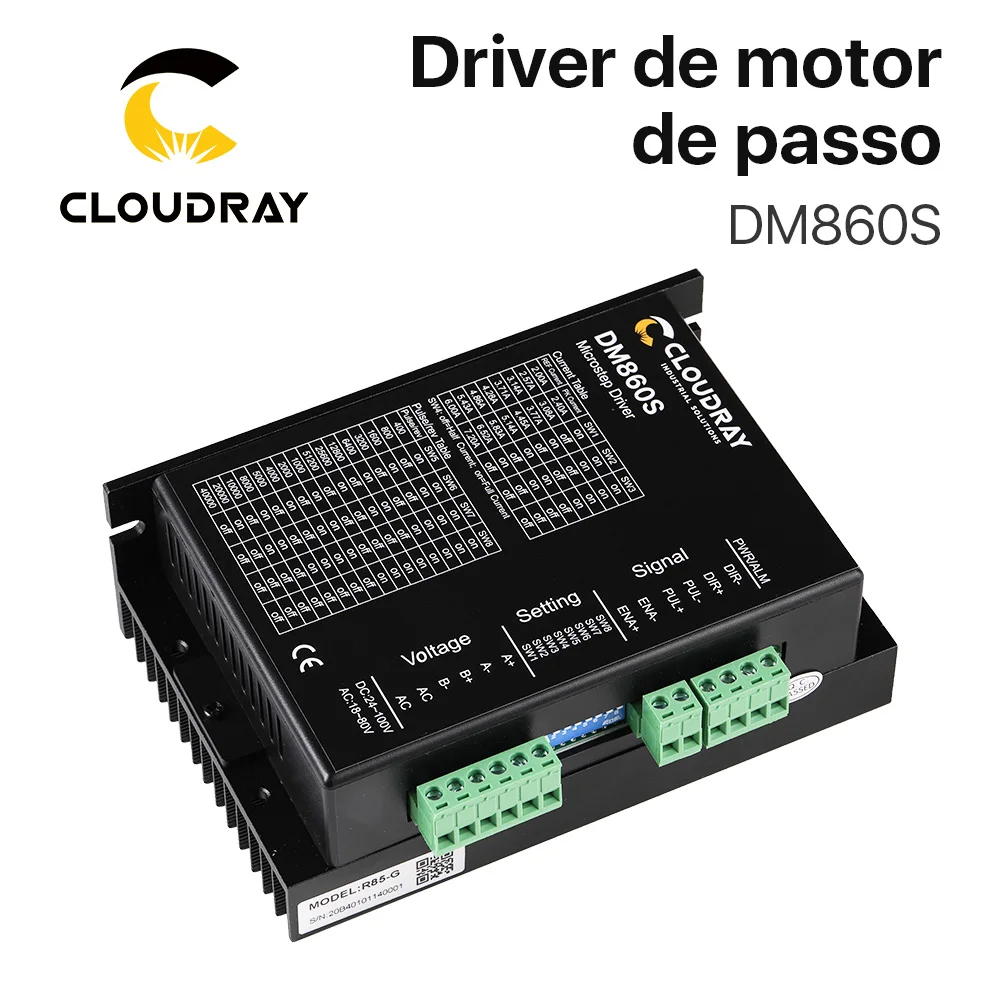 Dm860s stepper motor driver 24-100vdc 18-80vac para nema 34 stepping controlador do motor cnc máquina de gravura - Image 2