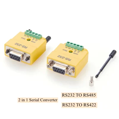 Conversor RS232 para RS485 RS422, Interface Serial, DB9 Macho, Conversor RS232, Comunicação Serial RS485, Adaptador Conversor de Dados