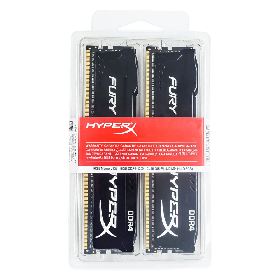 HyperX Fury Memoria DDR4 16GB (2x8GB) 32GB (2x16GB) Kit RAM 3200MHz 2666MHz 2400MHz 2133MHz Desktop RAM 1.2V DIMM PC-21300 25600 - Image 2