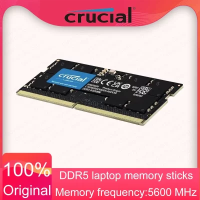 Crucial Notebook RAM DDR5 16GB 4800MHz 5600MHz 260-Pin Laptop Memory Original 32GB 5600MHz SODIMM For Laptop Notebook Mac Book