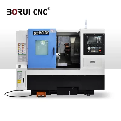 Borui BR-160LDY máquina de torno de metal pesado famosa marca chinesa gsk sistema de controle cnc único plc caixa de velocidades comércio médio