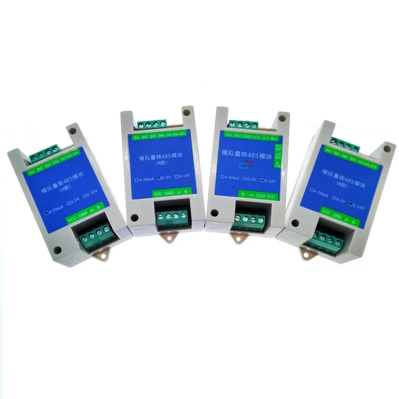 Módulo de aquisição de quantidade analógica para rs485 4-20ma 0-5v 0-10v transmissor modbus conversor de sinal entrada saída analógica 485 - Image 2