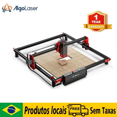 Algolaser diy mini 5 10w kit de máquina de gravação a laser de alta precisão dupla tensão 110v/220v wi-fi habilitado para artesanato em madeira acrílica