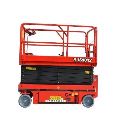 6m 8m 10m 12m Mastro Vertical Elevador Pequeno Tesoura Elevador Totalmente Automático Bateria de Caminhada Elétrica Tesoura Elevador Plataforma Aérea