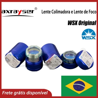 Lente de enfoque e colimação WSX original KC13/15 NC30/60 com suporte D30 D37 F100/150/200 para peças do cabeçalho de corte a laser de fibra