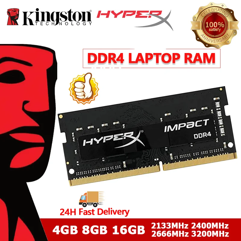 Kingston HyperX Impact DDR4 Laptop RAM SODIMM 8GB 16GB 2400MHz 2666MHz 3200MHz PC4 Memory