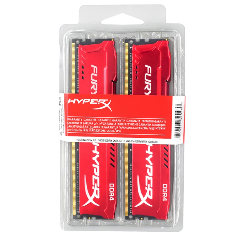 HyperX Fury Memoria DDR4 16GB (2x8GB) 32GB (2x16GB) Kit RAM 3200MHz 2666MHz 2400MHz 2133MHz Desktop RAM 1.2V DIMM PC-21300 25600 - Image 5