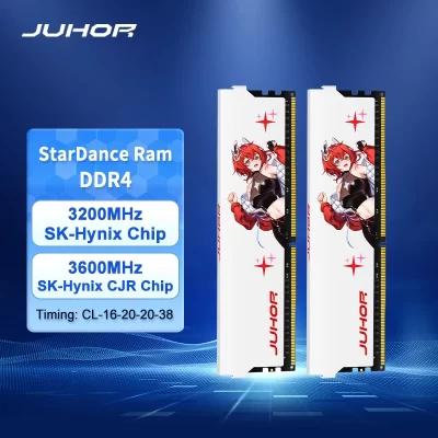 JUHOR RAM DDR4 8GB 16G 3600MHz 3200MHz Desktop DIMM Memory Compatible with AMD And Intel