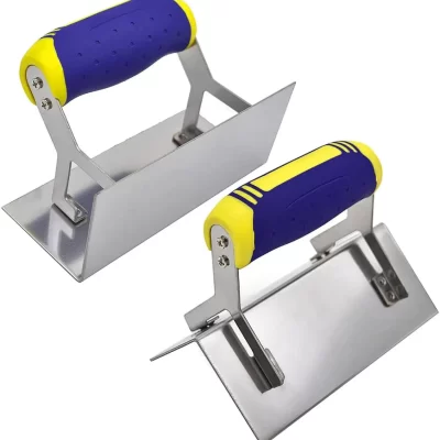 Ferramentas de concreto espátula de canto de aço inoxidável 2 peças dentro e fora conjunto de faca de canto drywall reboco kit de acabamento de alvenaria