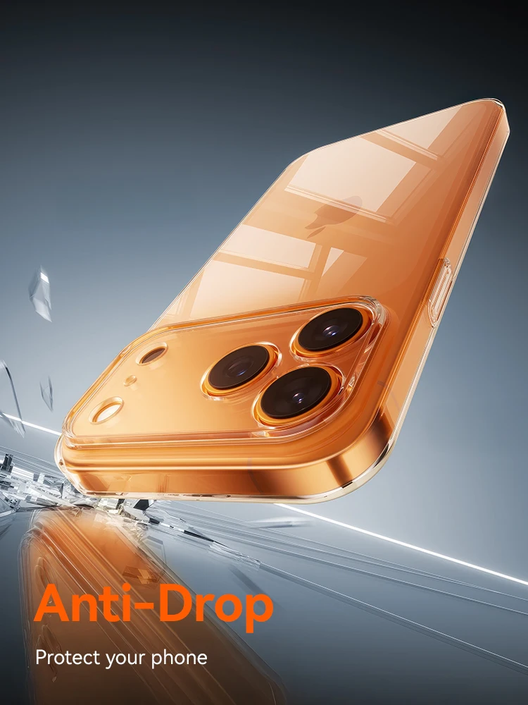 Joyroom Case For iPhone 17 Pro Max Case Crystal Transparent No Yellowing Lens Protection Cover For iPhone 16 15 Pro Max Case - Image 6