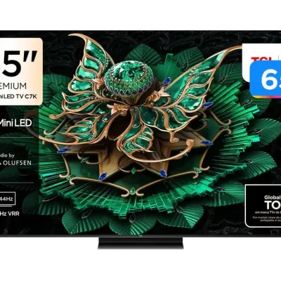 Smart TV 65 TCL 4K UHD MiniLED 65C7K 144Hz Google TV MiniLED AiPQ Pro Google Assistant 4 HDMI