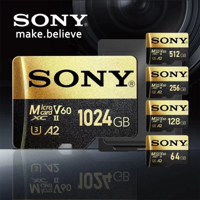 Sony tf cartão de memória sd 1tb micro de alta velocidade 128gb 1tb 512gb 256gb a2 u3 v30 sd tf cartões flash para xiaomi telefone computador