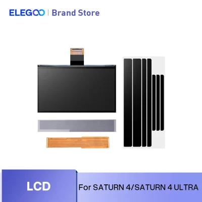 ELEGOO 10'' 12K Mono LCD Screen with 11520x5120 Resolution and 9H Tempered Glass for SATURN 4 SATURN 4 ULTRA MSLA 3D Printer
