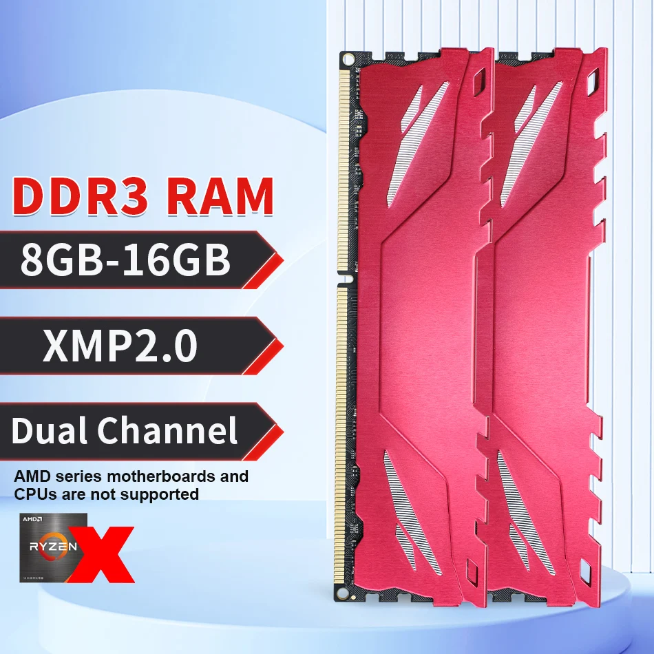 ENVINDA PC DDR3 DDR4 8GB 16GB Ram 1600 3200 MHz Computer High Quality Memory Desktop Dimm No Support PC AMD Motherboard CPU