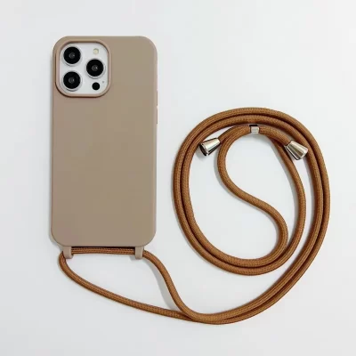 Strap Case For iPhone 17 16 14 13 12 Mini 11 15 Pro Max XS X Plus Crossbody Lanyard Shockproof Soft TPU Silicone Outdoor Cover