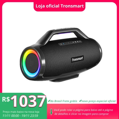 Tronsmart Bang Max Speaker Bluetooth Speaker with 130W, 3 Way Sound System, Sync Up 100+ Speakers, APP Control, Guitar/Mic Input