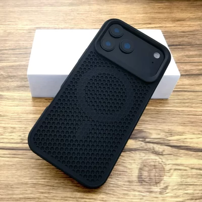 Luxury Dissipate Heat Hard Case For iPhone 17 Air 16 15 14 13 12 Pro Max 17Pro iPhone17 Mag Safe Magsafe Wireless Charge Cover