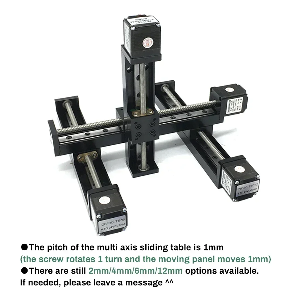 Mini mesa deslizante nema11, 28mm, parafuso de chumbo trapezoidal, kit de motor de travamento automático, eixo xy/xyz, pórtico, trilho linear, estágio guia - Image 5