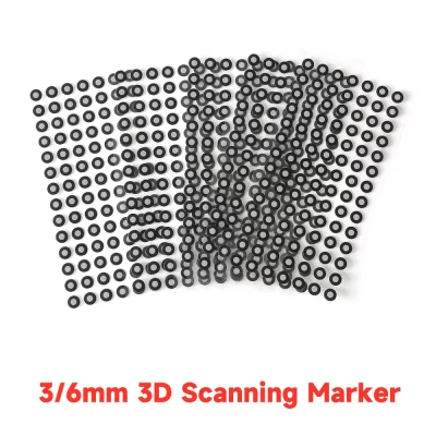 1960/2000 pontos 3/6mm ponto de marca de digitalização 3D para Creality Raptor / Otter / Sermoon S1 ponto de rastreamento de scanner 3D