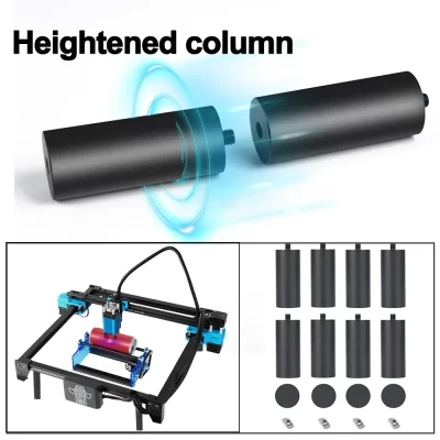 Coluna de aumento auxiliar da máquina de gravação a laser 12 peças aumentadas 150mm para TTS-55/tts55/tts 10/a5/a5 pro suporte laser