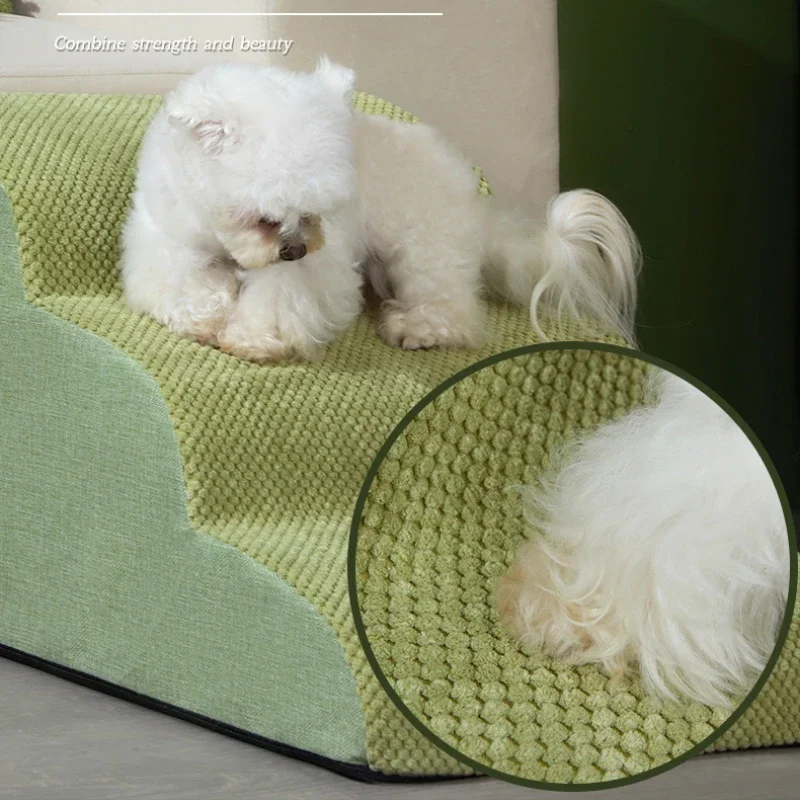 Cão 2/3 passo escada de espuma memória animais de estimação sofá escada antiderrapante removível cama do cão rampa escada petsupplies cães rampa escadas para animais de estimação - Image 6