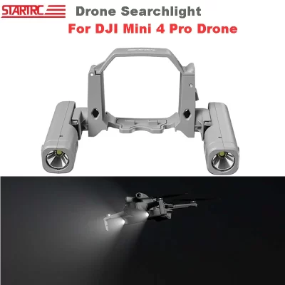 Rechargeable Searchlight for DJI Mini 4 Pro Drone Accessories Searchlight LED Night Flight Signal Light Flashlight Dual Light