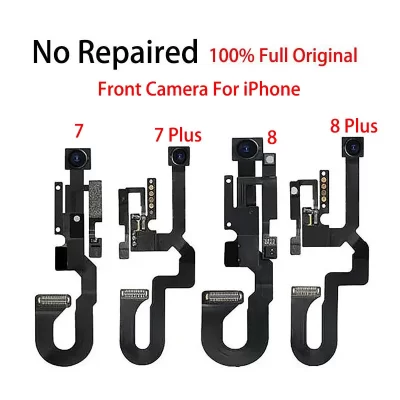 Full Original No Repaired Front Facing Facetime Camera Flex Cable with Light Proximity Sensor Microphone For iPhone 7 8 Plus