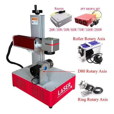 Support Lightburn Fiber Laser Marking Engraver Machine JPT MOPA M7 60W 100W 200W Metal Engraving for PVC Steel Raycus 50W 30W