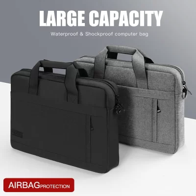 Laptop bag Sleeve Case Shoulder handBag For M1 M2 14 15 15.6 17 inch Macbook Air Pro 13.3 Huawei Asus Dell Notebook Briefcases