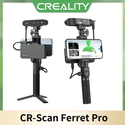 Creality CR-Scan Ferret Pro WiFi 3D Scanner Portátil Portátil Anti-shake Rastreamento 0,1mmAcuracy Escanagem sem fio para iOS Android