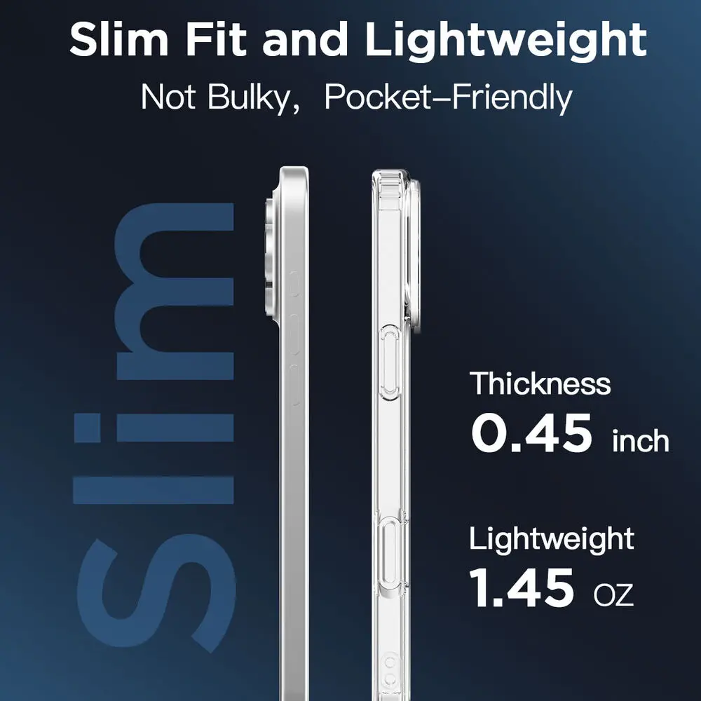 Original Magnetic Transparent Phone Case For iPhone 17 Air 16 15 14 13 12 11 Pro Max Plus 16e E Magsafe Silicone Cover Funda - Image 6