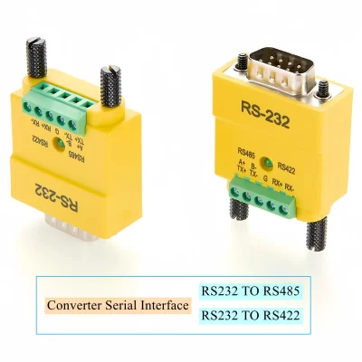 RS-232 RS232 para RS485 RS422 Conversor Interface Serial RS485 Comunicação Serial DB9 Interface Macho Conversor Serial