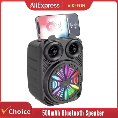 500mAh Bluetooth Speaker Sound box High Power Bluetooth Speakers TF/FM/USB/TWS/BT Handheld Sound Subwoofers For Dancing