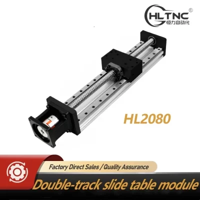 Estágio deslizante de trilho de movimento linear duplo 100-1000mm eficaz com parafuso esférico sfu1605/10 e trilho mgr12 bloco mgn12h para eixo cnc xyz