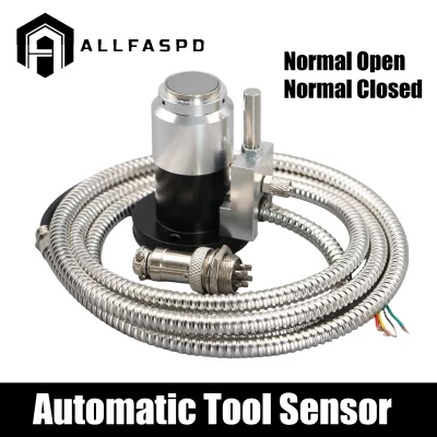 Sensor de ferramenta cnc, fechamento normal automático, aberto normal, 4 fios, 0.001mm, eixo z, sonda zero para roteador cnc, máquina de gravação