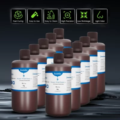 A resina de impressão 3D XiaoZhuZi é consumíveis de impressão 3D laváveis e laváveis, adequados para impressora 3D Anycubic/Elegoo LCD DLP