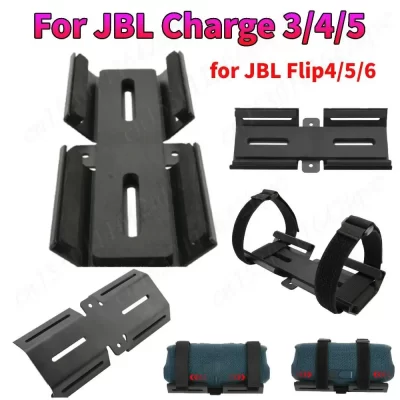 Metal Speaker Mount Holder for JBL Charge 3/4/5 Speaker Holder Adjustable Strap Wireless Speaker Straps Mount for JBL Flip 4/5/6