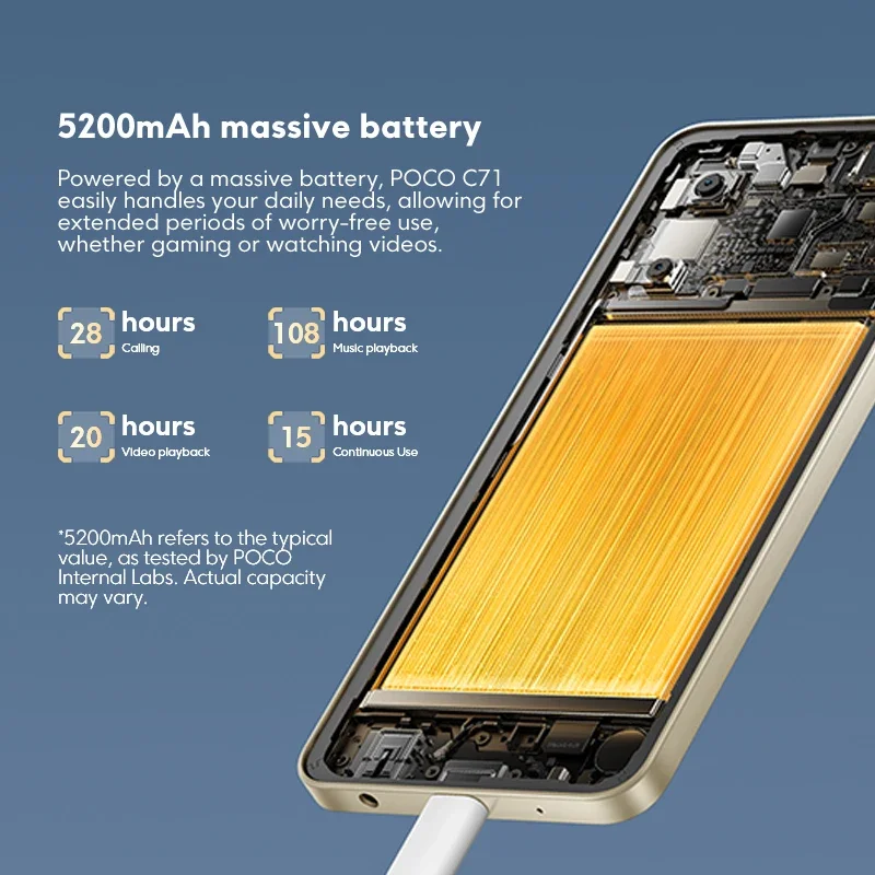 POCO C71 Global Version Octa-core processor 6.88" Dot Drop display 32MP main camera 15W fast charging - Image 3
