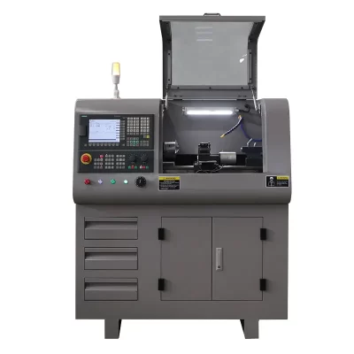 CNC210 High Performance DIY Use Hobby Mini Small CNC Turning Lathe Machine After Control System from China for Metalworking