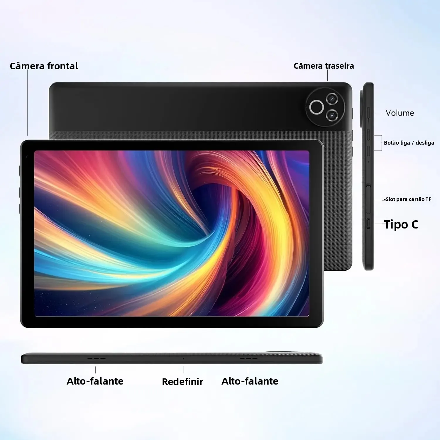 Android15 tablet 10.4 Polegada os gsm certificados comprimidos 1.8 ghz 5 núcleos 20gb ram 64gb rom 1tb expandir wifi 6 bluetooth 5.4 câmera dupla - Image 6