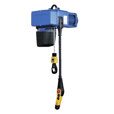 Talha elétrica portátil com controle de uma mão e duas velocidades, guindaste leve