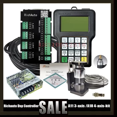 Controlador cnc dsp a11e a18 3 eixos 4 eixos máquina cnc sistema de controle de movimento + instrumento de configuração de ferramenta automática de eixo z