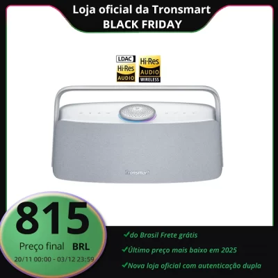 Tronsmart Fiitune X30 Bluetooth Speaker Wireless Speake with Hi-Res Audio, 80W, IPX6, APP Control, Portable Handle Home Speaker