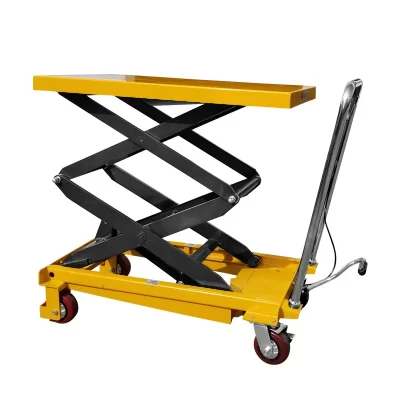 Carrinho de mesa elevatória de tesoura pequena hidráulica manual portátil 150kg 350kg 500kg