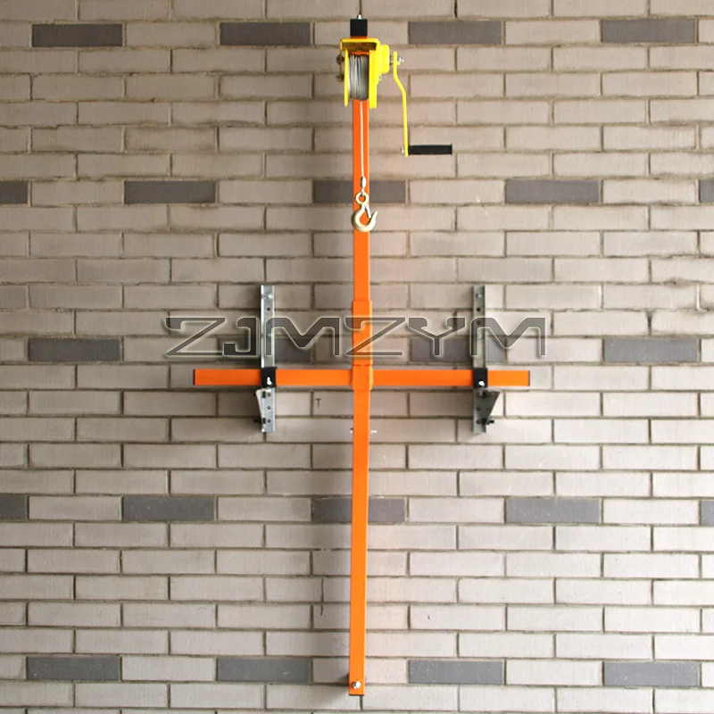 Guindaste dobrável com travamento automático, ferramenta de montagem de guincho manual, instalação de aço inoxidável, ferramentas de elevação de ar condicionado - Image 4
