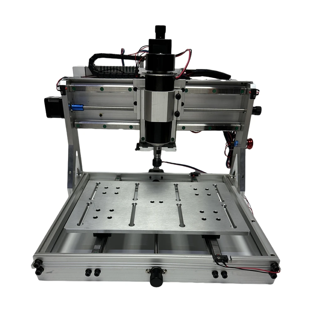 Trilho de guia linear de alumínio completo mini roteador cnc 3020 500w usb máquina de gravura cnc interruptor de limite pcb fresadora máquina de corte - Image 3