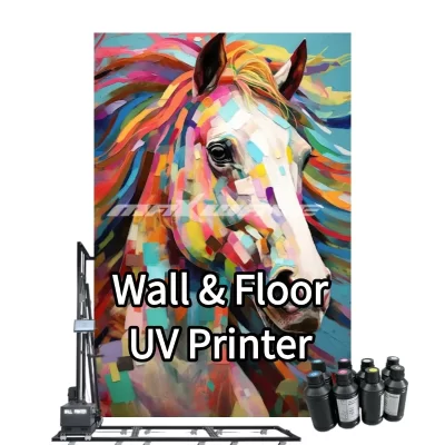 Impressora 3D inovadora de parede e piso 2 em 1 | Tecnologia UV | 3,5M de altura | Leve e portátil para impressão on-plaque
